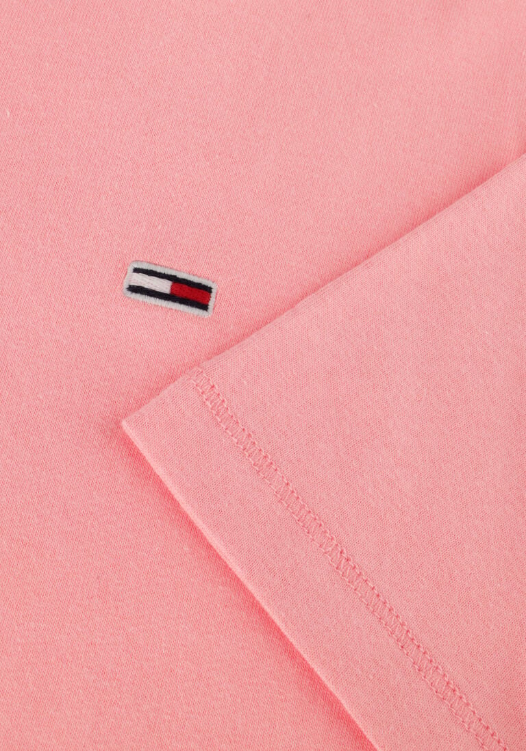 TOMMY JEANS roze tommy jeans t-shirt tjm slim rib detail tee