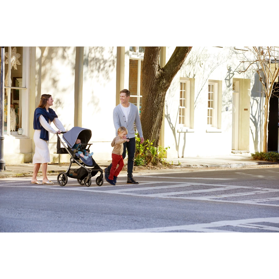 baby jogger Kinderwagen City Sights inkl. Babywanne Special Edition Commuter  Rahmen Charcoal inkl. Wetterschutz