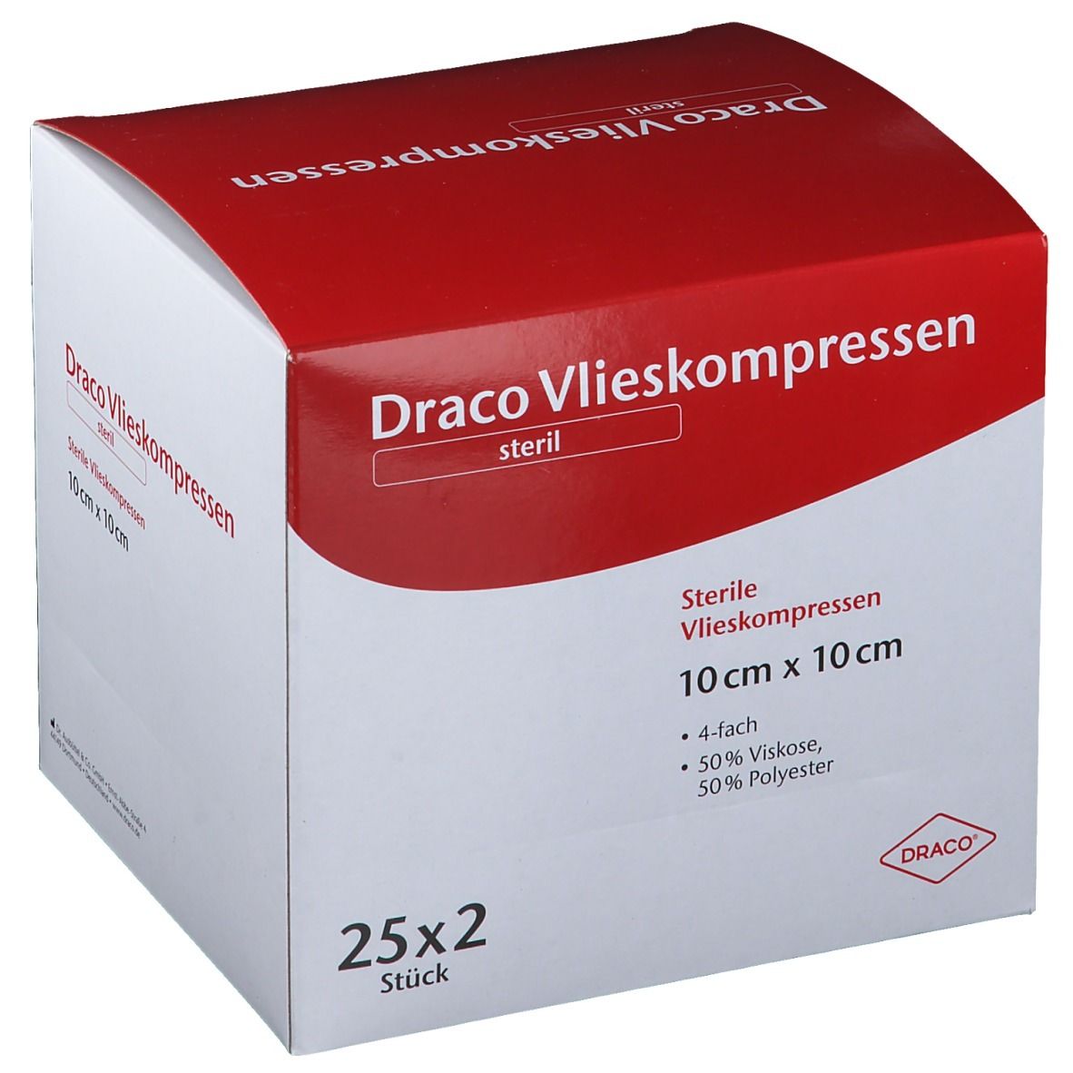 Draco Vliesstoffkompressen 10 x 10 cm steril