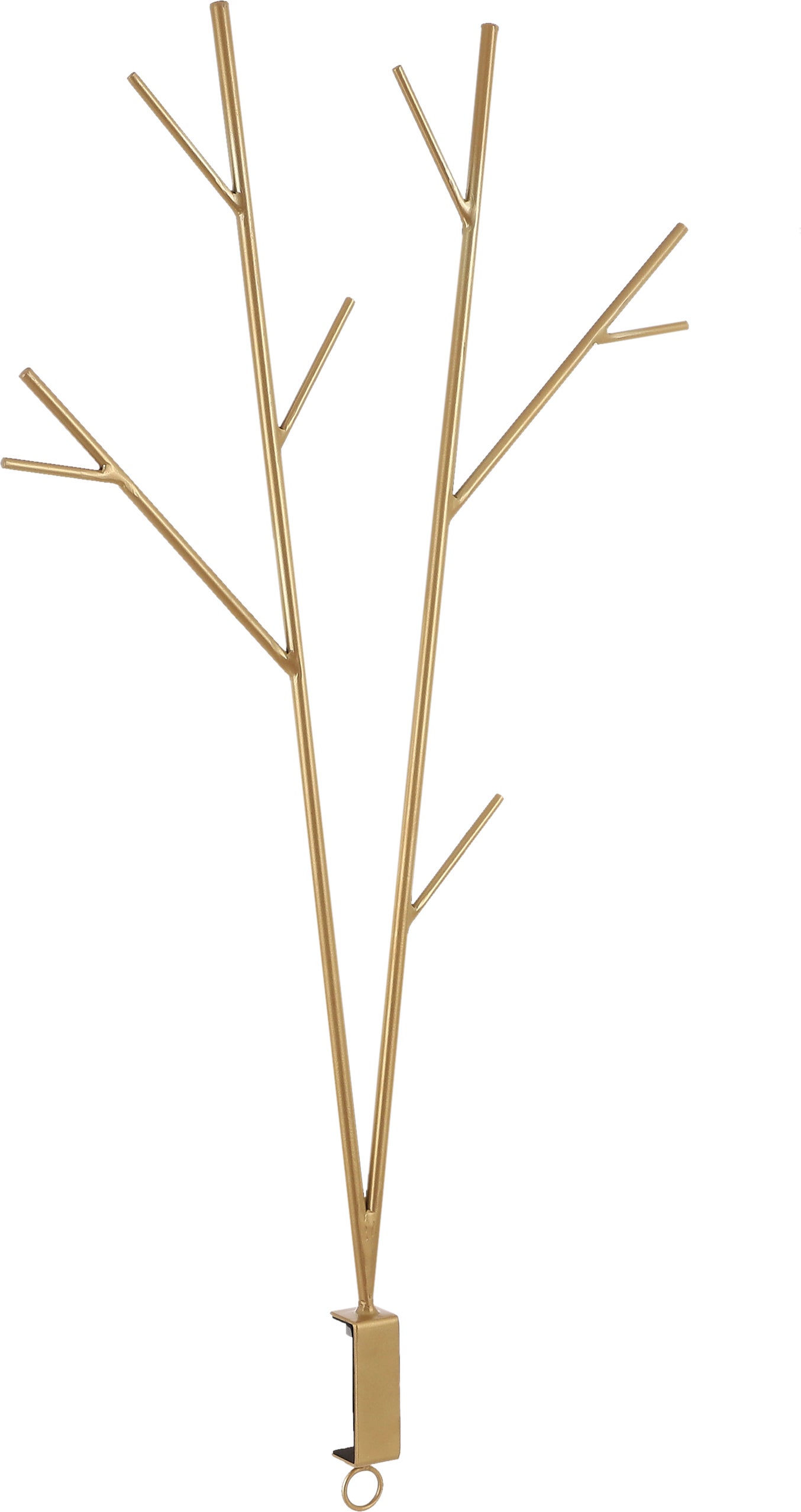 House of Seasons kerst ornament tafelklem boom goud 52 x 3,5 x 97 cm
