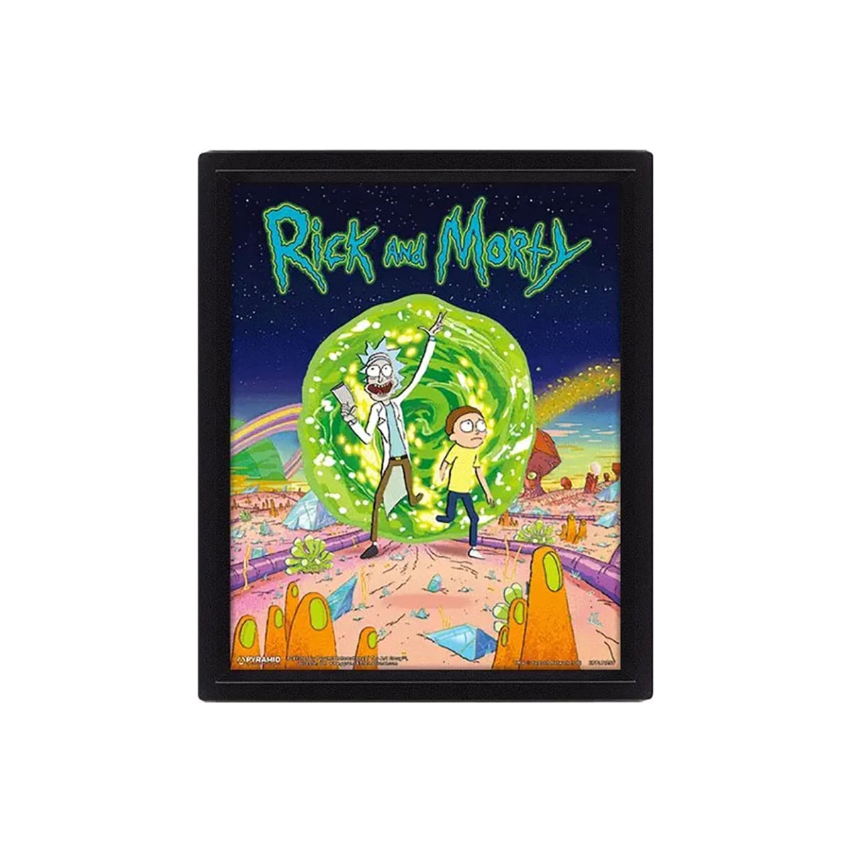 Pan Vision Rick & Morty 3D-plakat (Portal)
