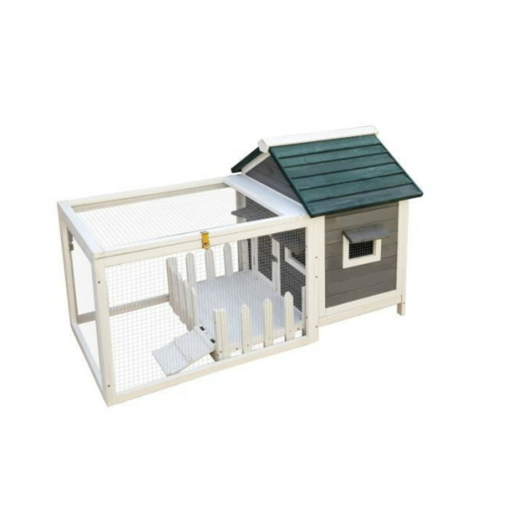 Clapier pour rongeur jojo - 146 x 74 x 82.5 cm - bois