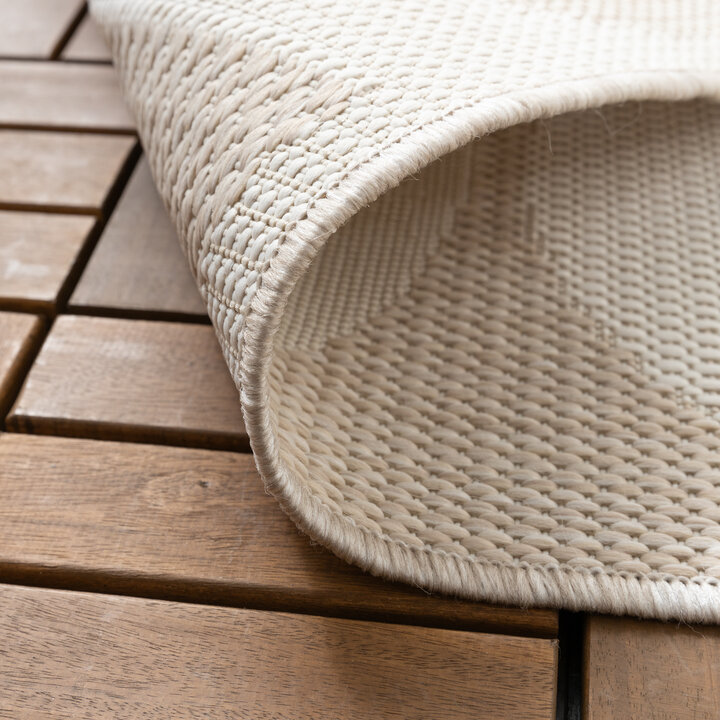 Buitenvloerkleed - Capri Circles Beige/Creme | Stijlvol!