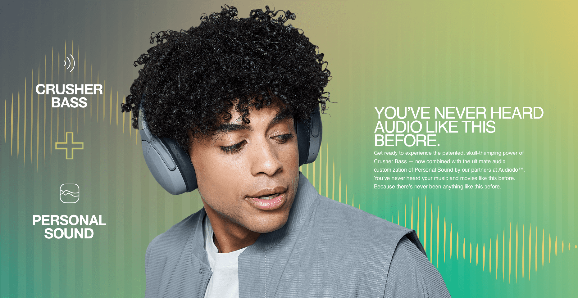 Skullcandy - Crusher EVO Over-Ear Trådløs - Sort
