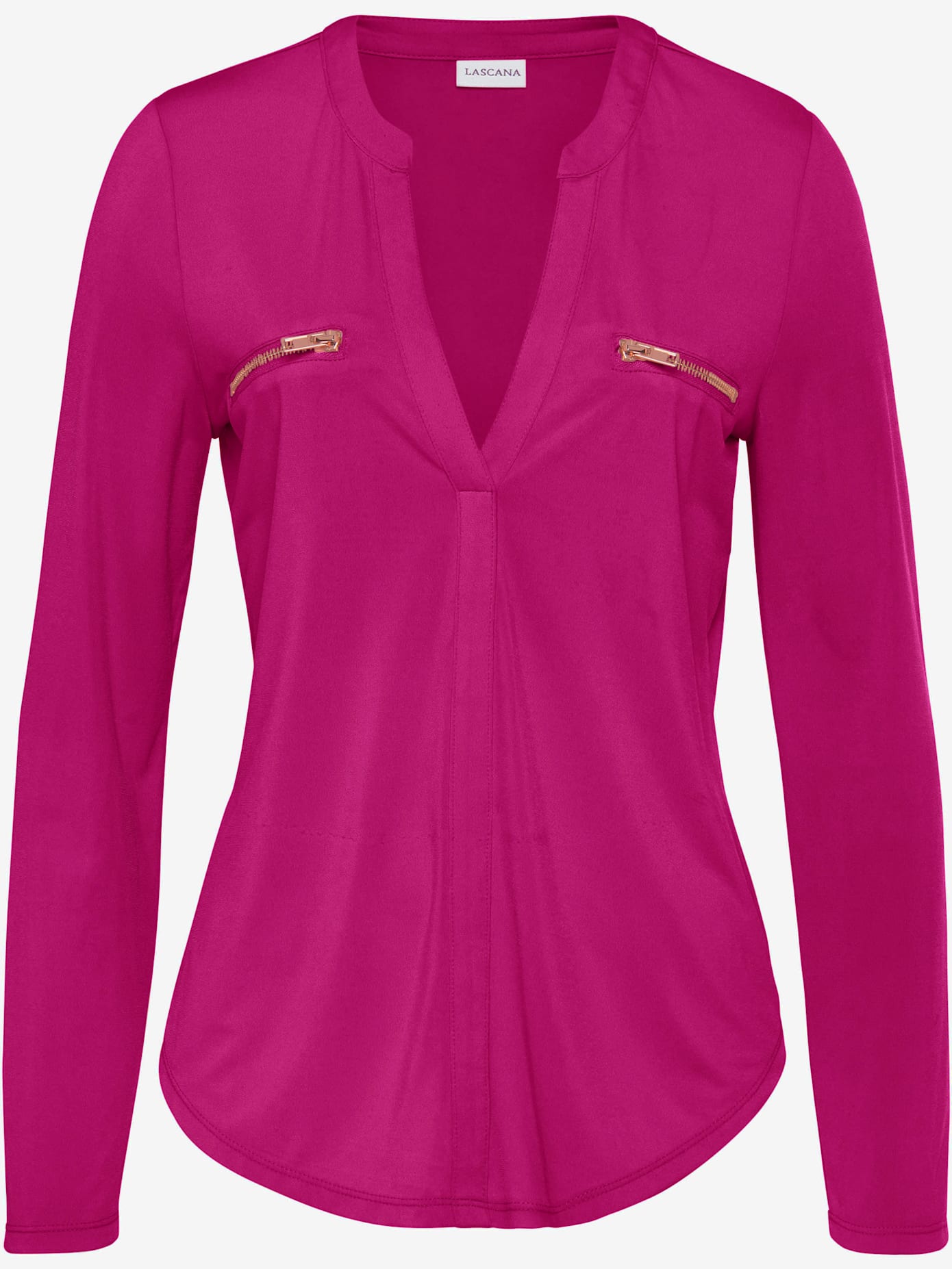 T-shirt manches longues encolure en v