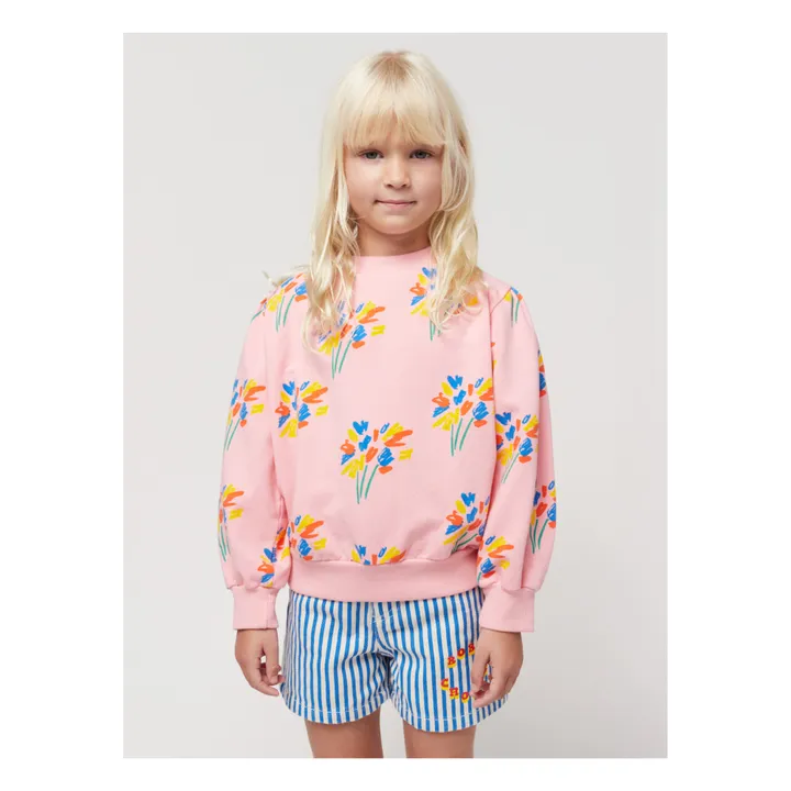 Bobo Choses Sweat Coton Bio Feux d'Artifices Enfant | Rose