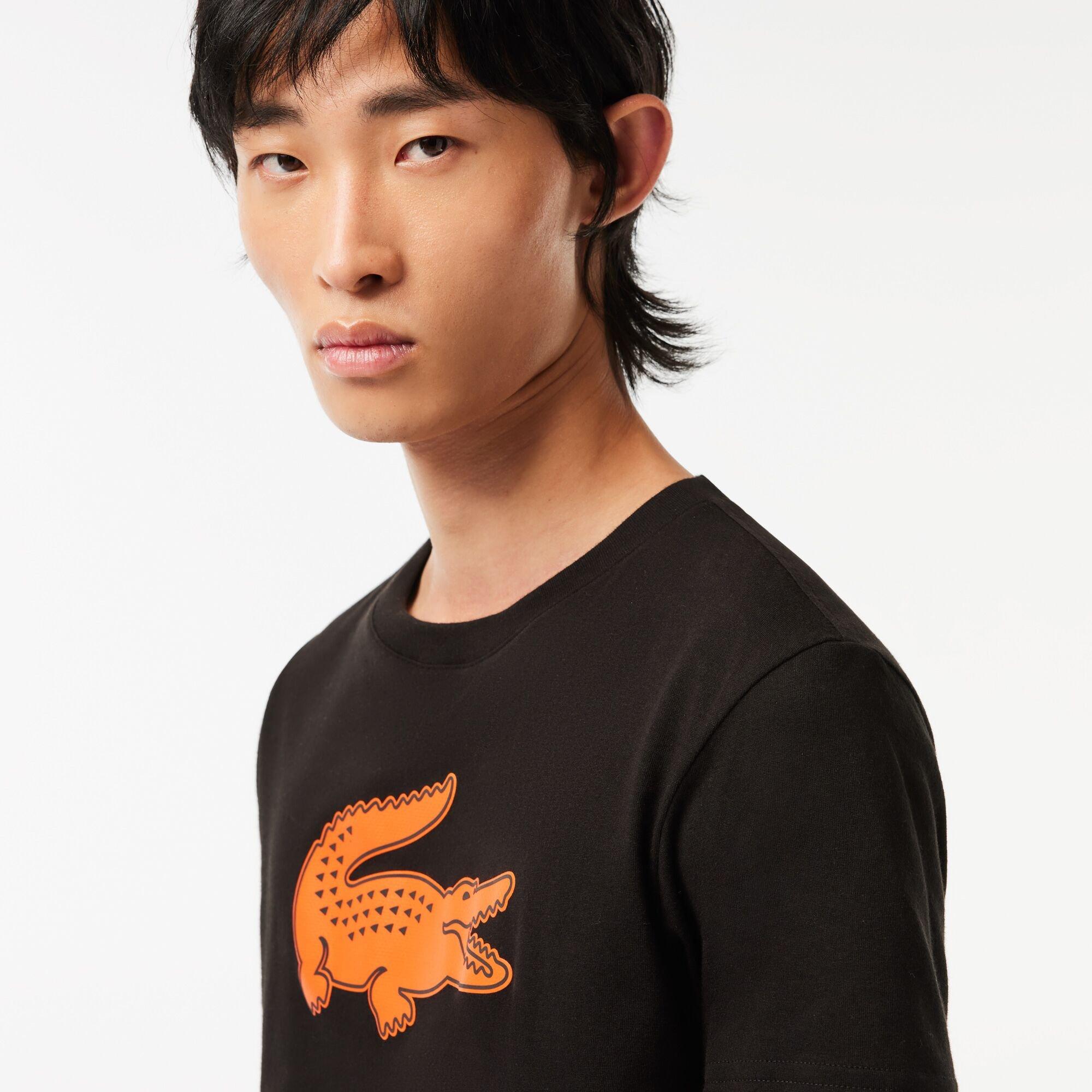 Lacoste Lacoste Sport 3d Print Crocodile Jersey T-Shirt Mens