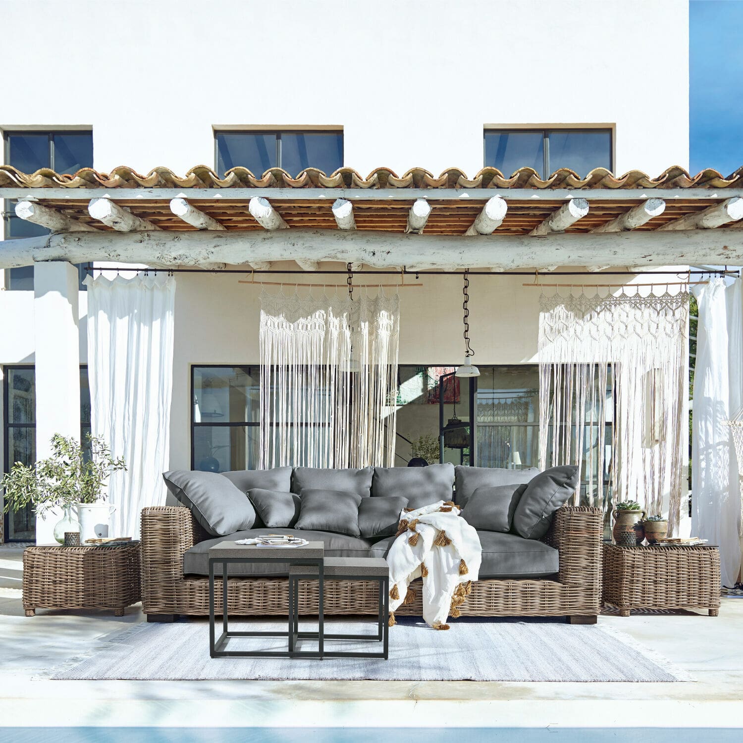 Sofa Rimini braun/grau
