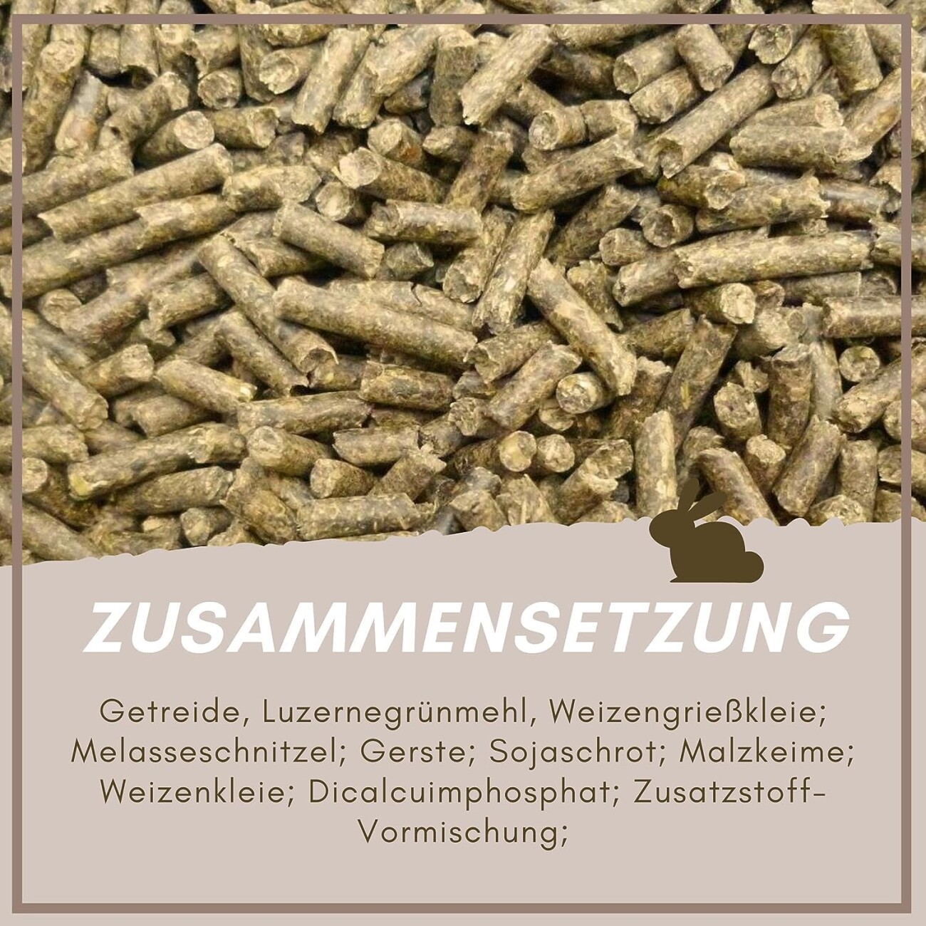 Supravit Hasen- & Kaninchenfutter - Alleinfutter für Zwergkaninchen, Kaninchen & Hasen 2,5 kg
