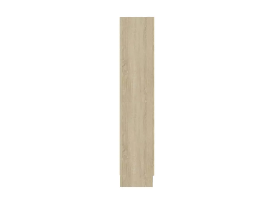 Armoire à vitrine Chêne sonoma 82,5x30,5x150 cm Aggloméré