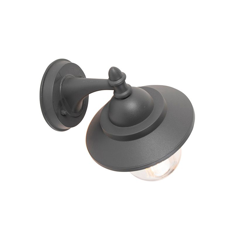 Romantische buitenwandlamp donker grijs - Oxford