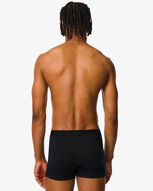 3 boxers homme modèle court noir