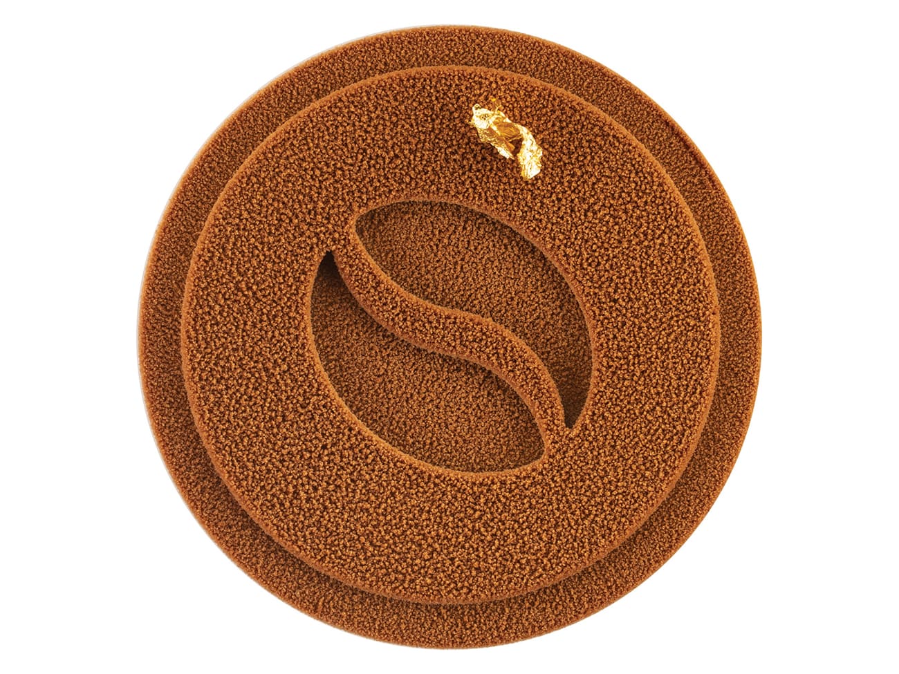 Tapis décor silicone - mini grains de café - Ø 6 cm x ht 2 mm - Silikomart