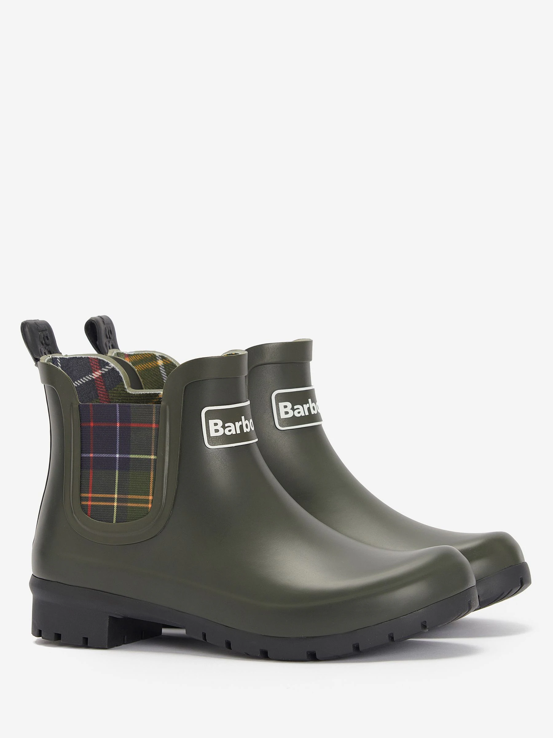 Groen - Barbour® Tartan Check Kingham Chelsea Wellington Boots