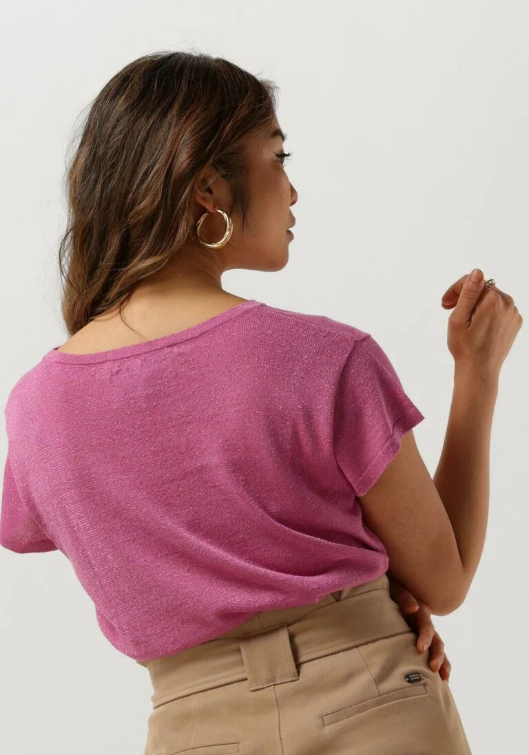MINUS roze minus t-shirt carlina knit tee