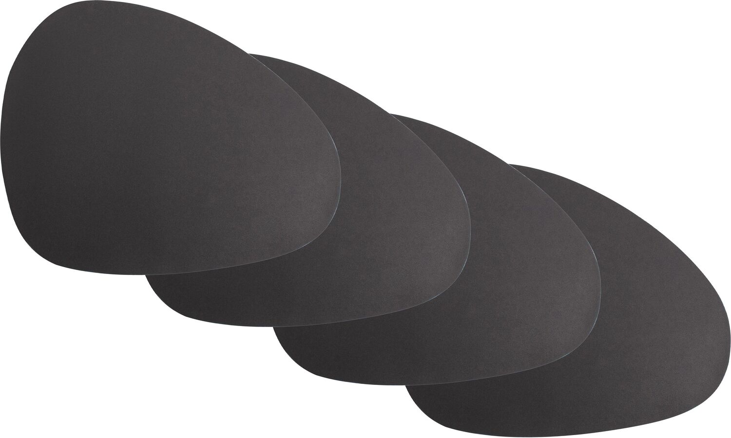Gusta onderzetters pu grijs 4 stuks