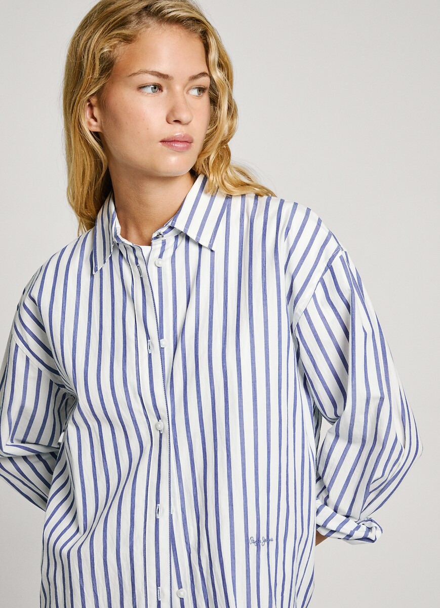 PEPE JEANS<br>Camisa com listras finas