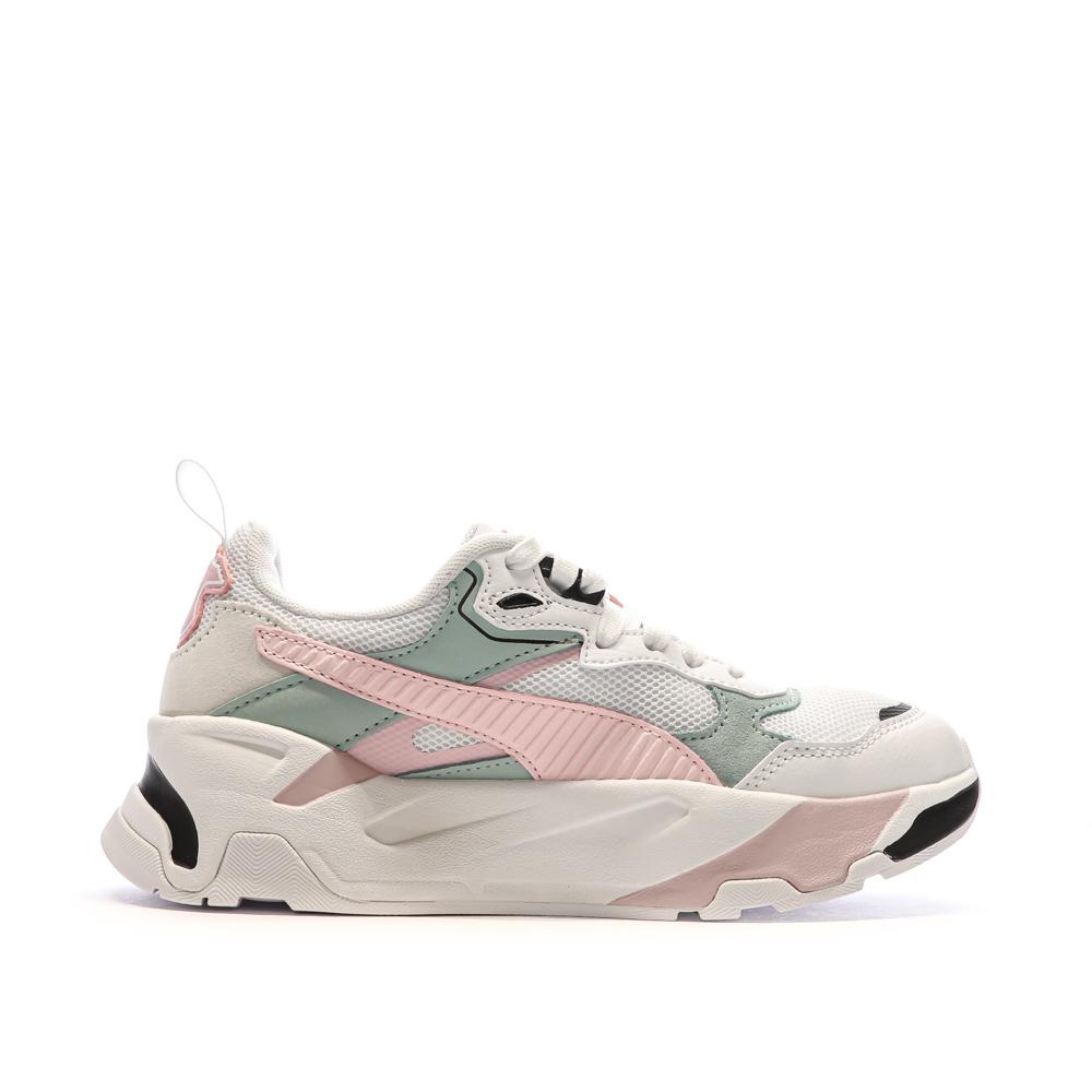 Puma Baskets Blanc/Rose/Vert Homme Puma Trinity