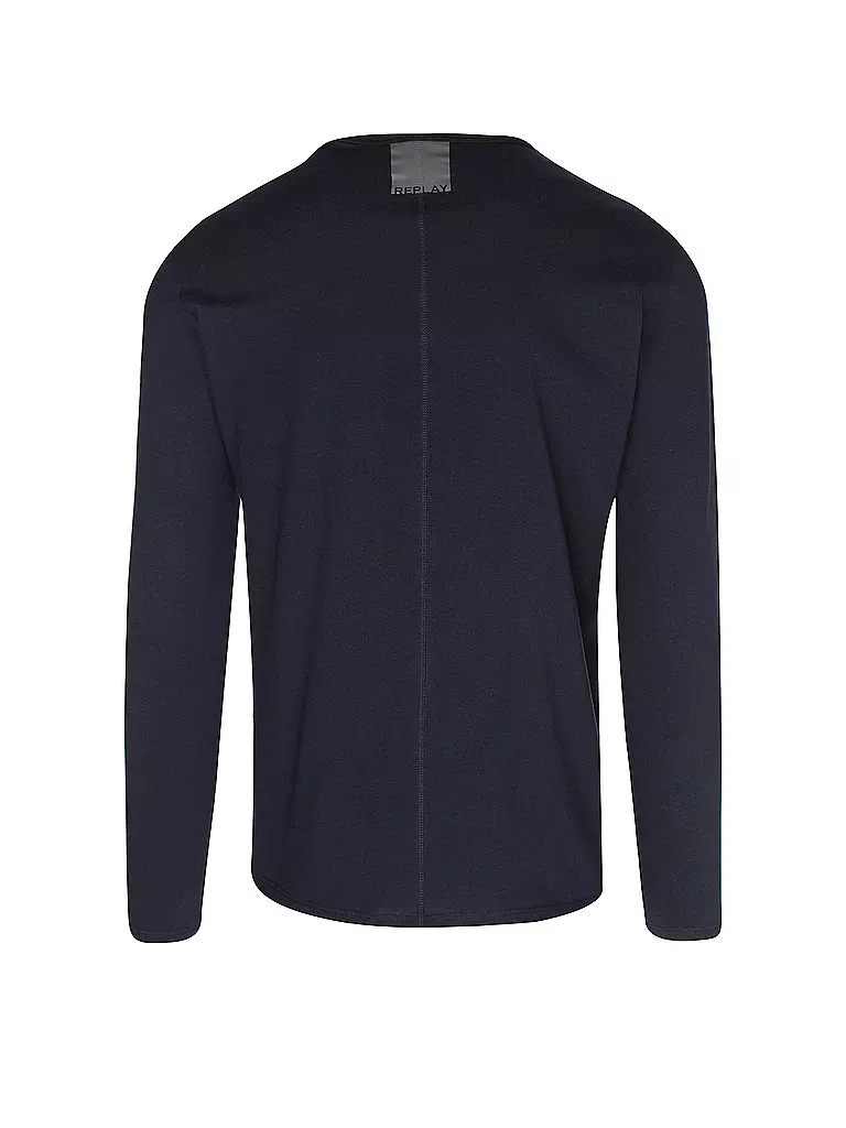 REPLAY Langarmshirt blau