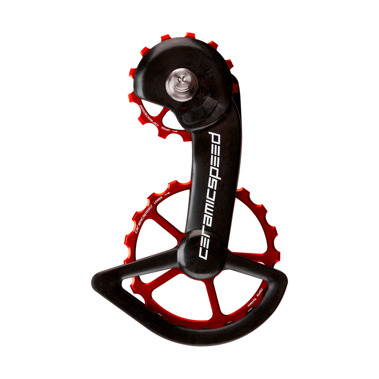 CeramicSpeed Keramiske Oversized Pulleyhjul Rød Shimano 9100/8000