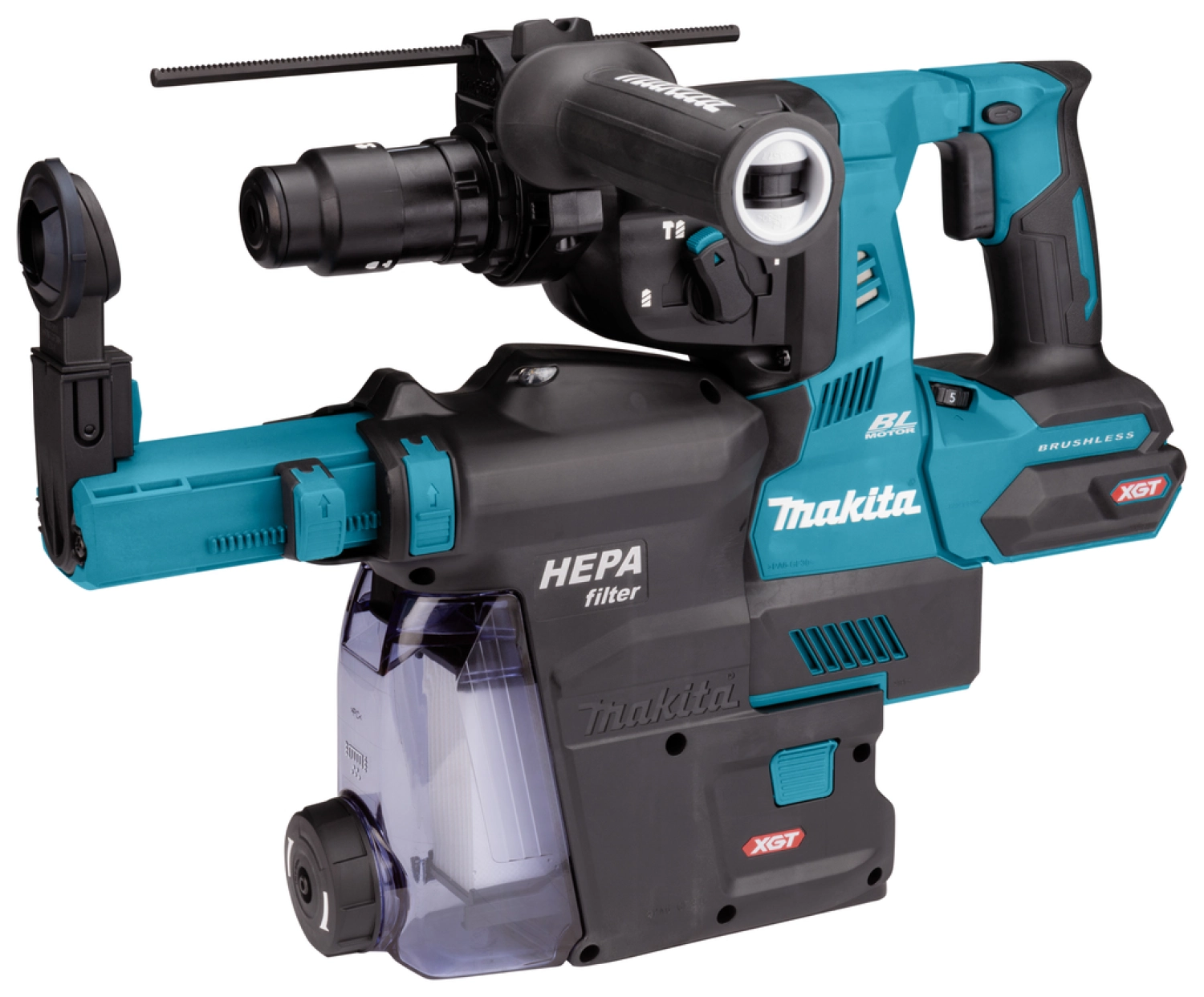 Makita HR004GZ02 XGT 40V Max Li-Ion accu SDS-Plus combihamer body incl. stofafzuigsysteem - 2,9J - koolborstelloos