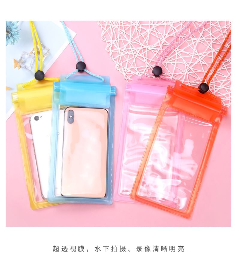 Eranso - Transparante waterdichte PVC-telefoonhoes
