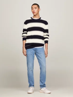 Calça jeans reta ajustada Denton