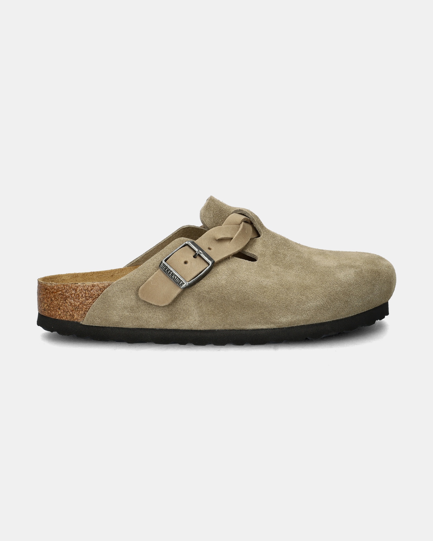 Birkenstock Boston Braided Instapschoenen  - bruin