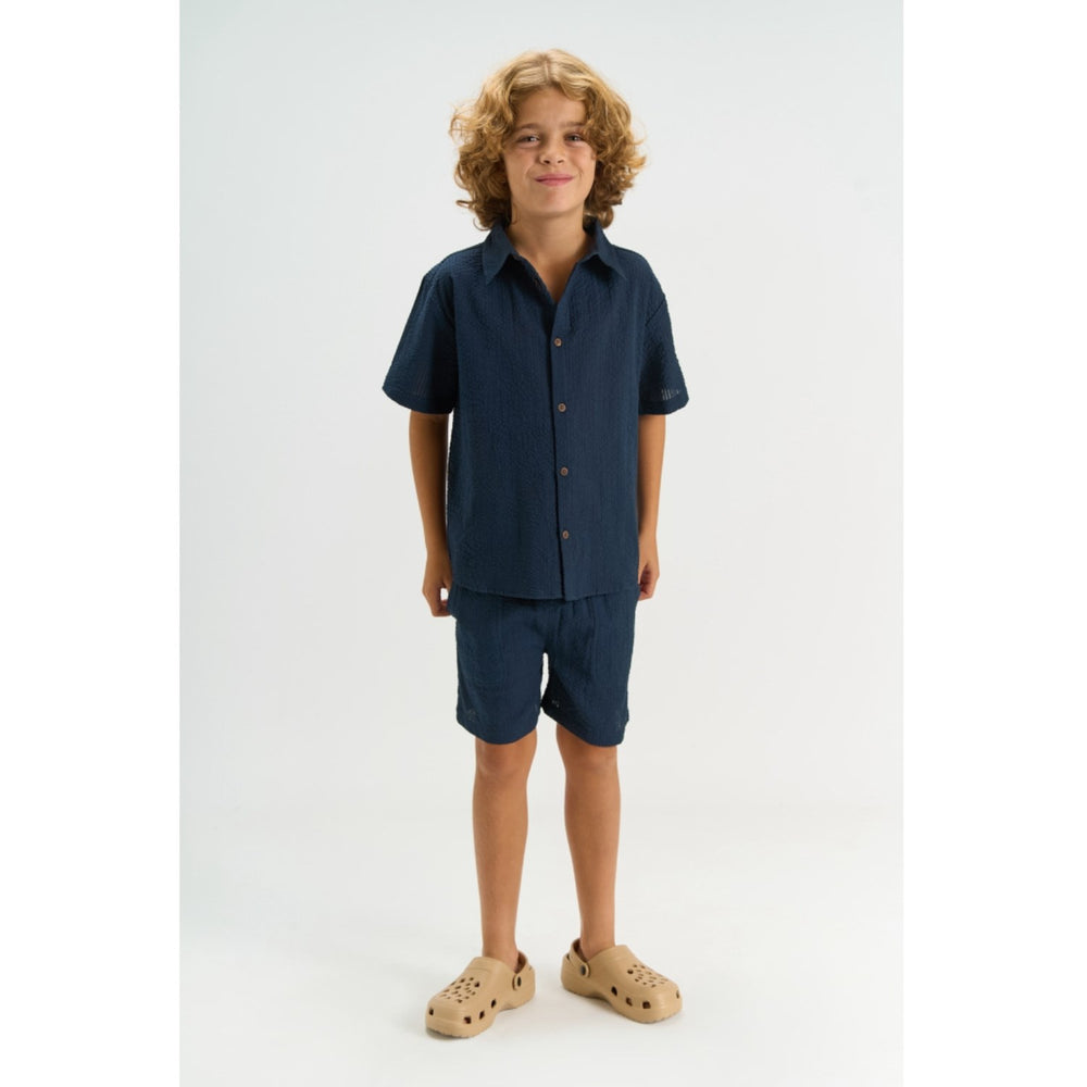 Køb The New Navy Blazer Tntim Shorts