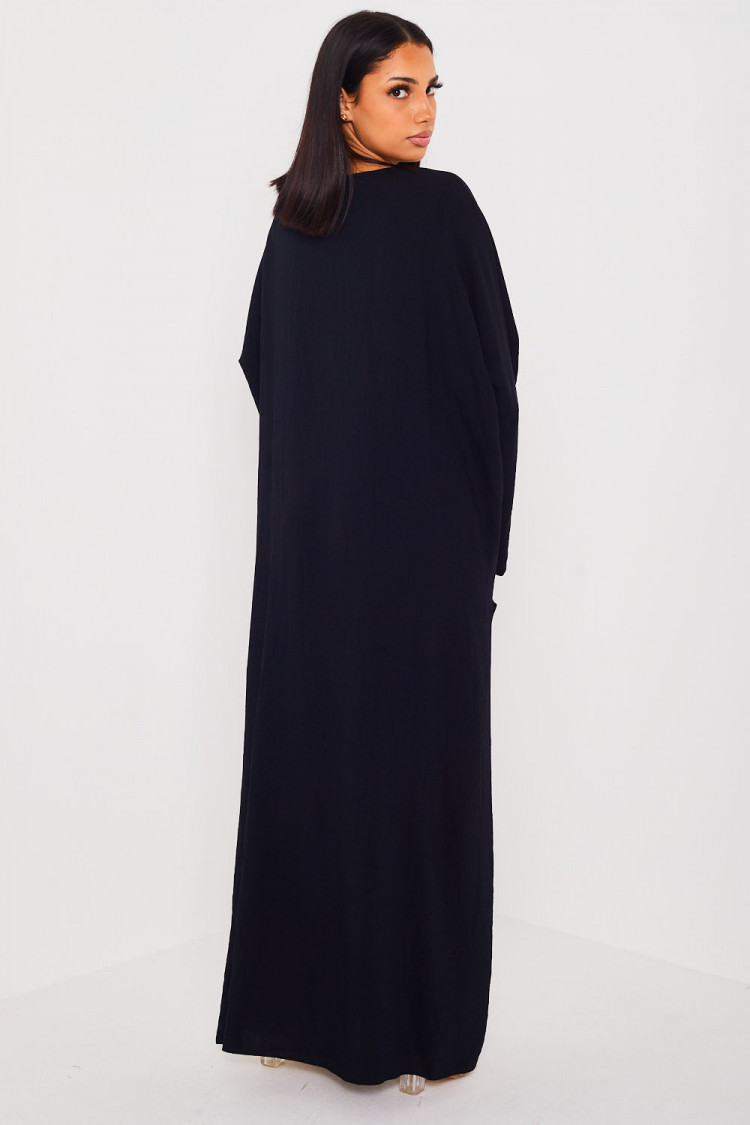 Ensemble 2 pièces robe + pantalon noir et beige