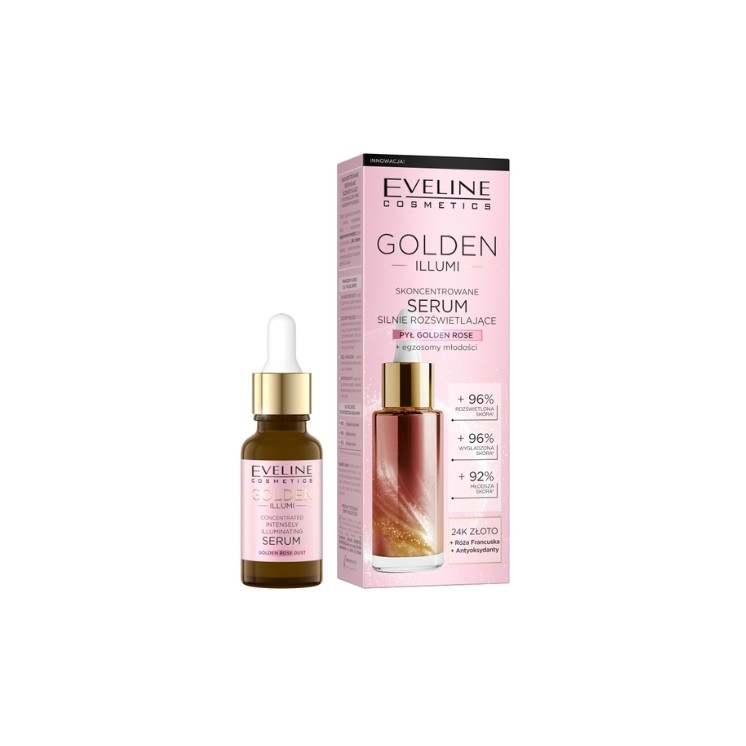 Eveline Golden Illumi skoncentrowane Serum do twarzy silnie rozświetlające 18 ml