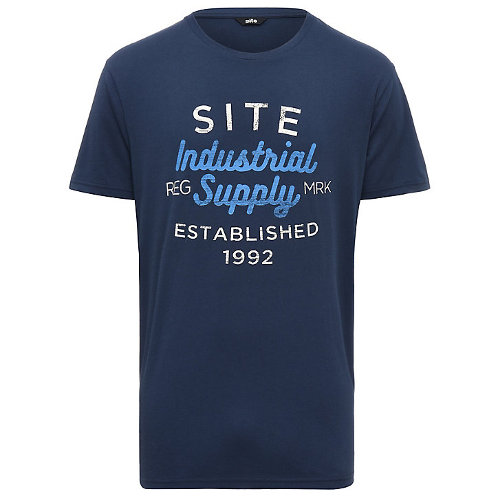 T-shirt imprimé bleu marine Site Lavaka taille M