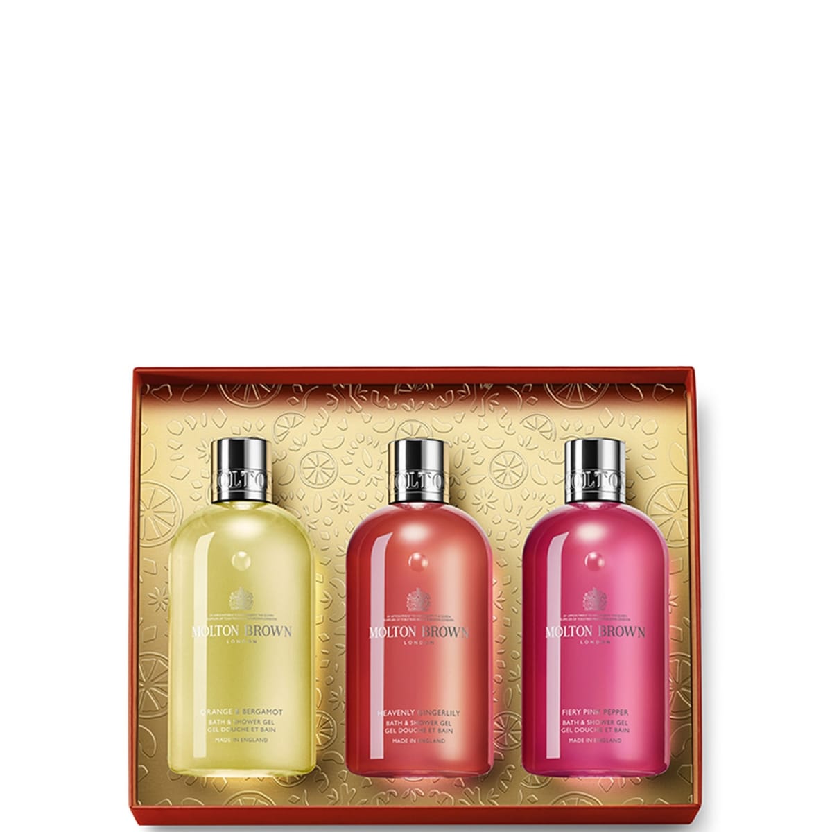 Molton Brown Floral &  Spicy Collection Soin du Corps Coffret Gels Douche Et Bain