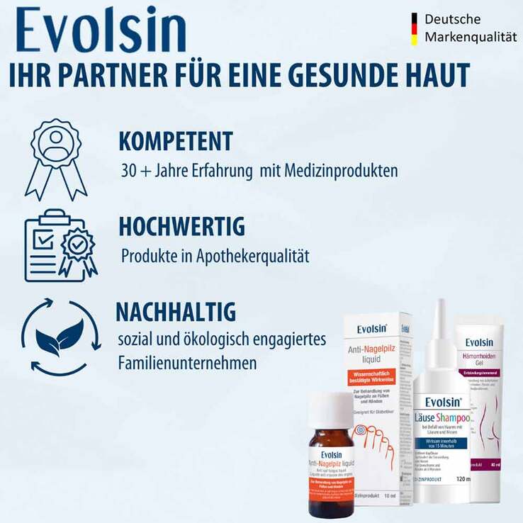 Evolsin Läuseshampoo mit Läusekamm, 120 ml