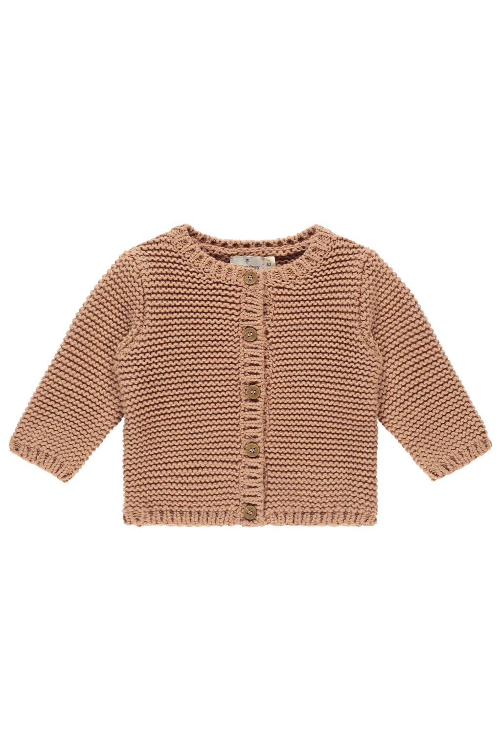 A Tiny Story vest bruin grof gebreid