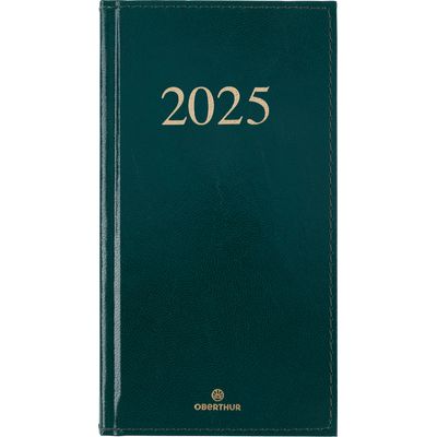 Agenda de poche Kiev - 1 semaine sur 2 pages - 9,5 x 17 cm - vert - Oberthur