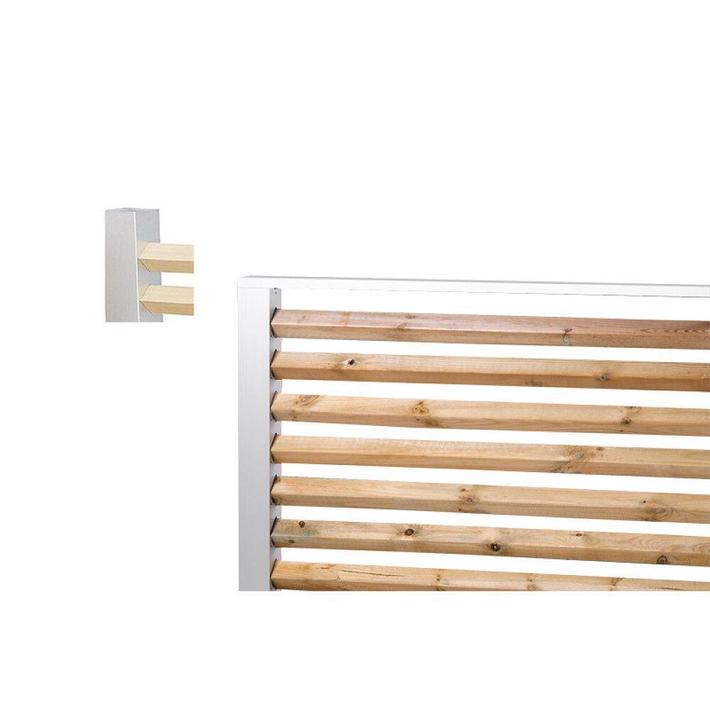 OVERLIGGER RECAL ALUMINIUM 100CM GRÅ