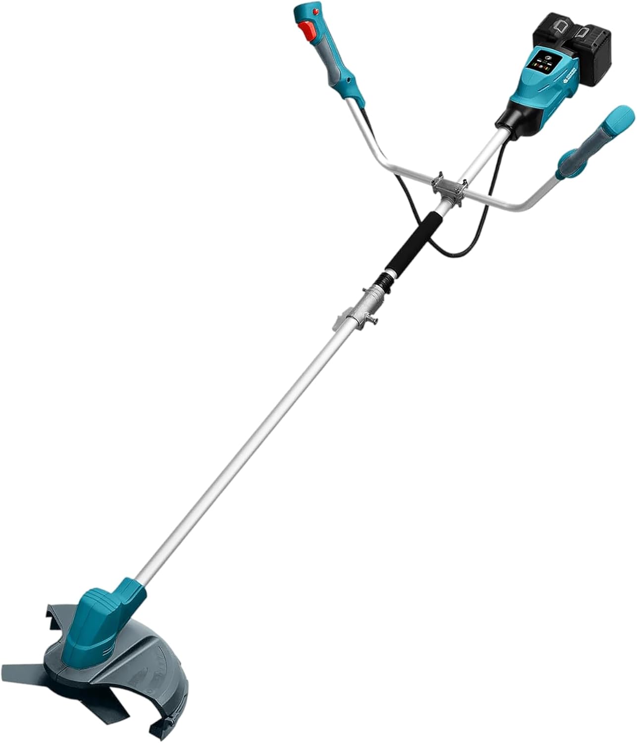 Akku-Rasentrimmer KS BCT-40V, Nennspannung 40 (20+20) V, Messer 3 Zähne, Schnittdicke (Rasentrimmer) 2 mm, Leerlaufgeschwindigkeit 5500–7500 Hübe pro Minute