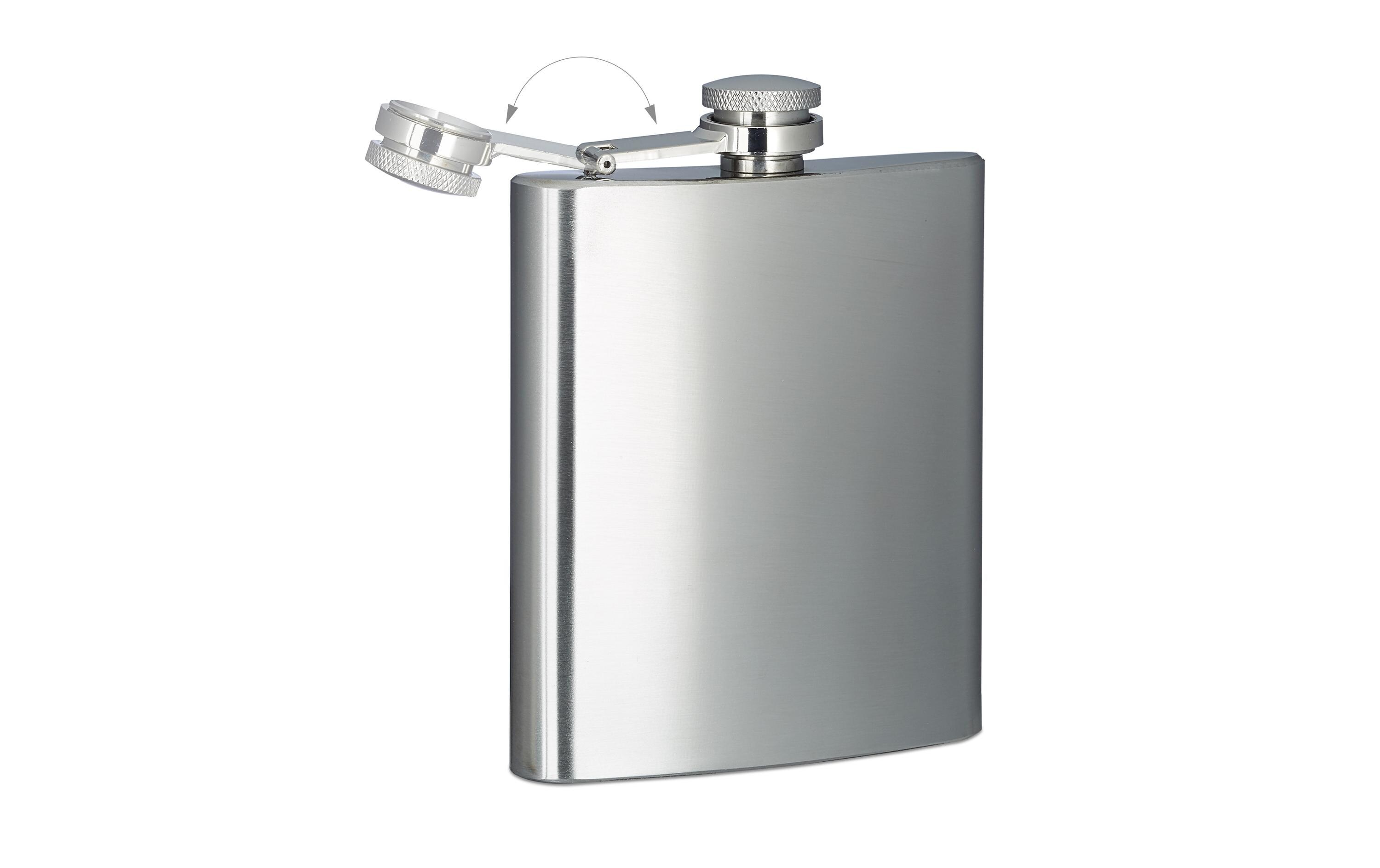 Outdoor-Flachmann Silber, 200 mlFlachmann für die Tasche