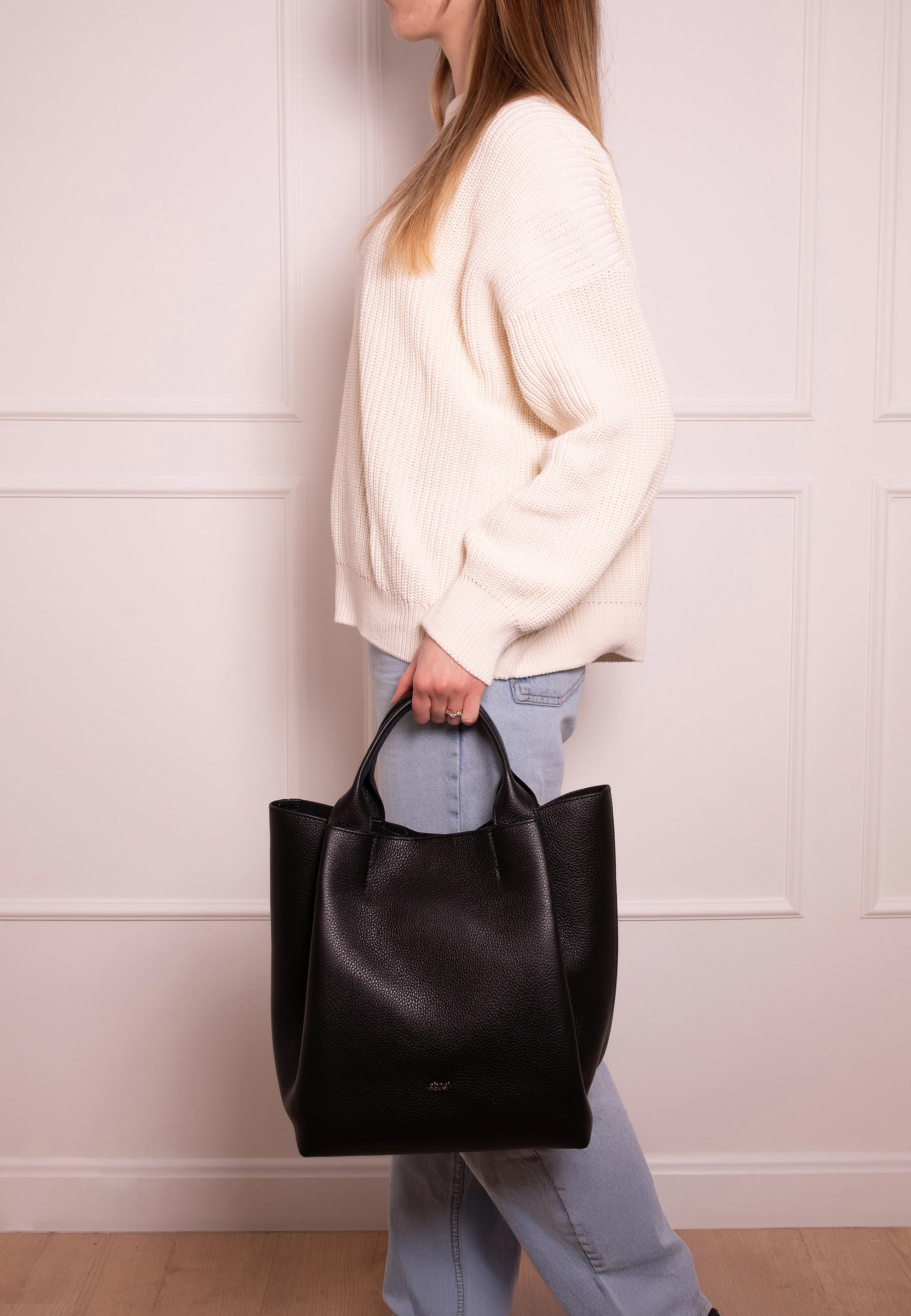 Shopper ESSENTIAL medium Leather Agave Standard