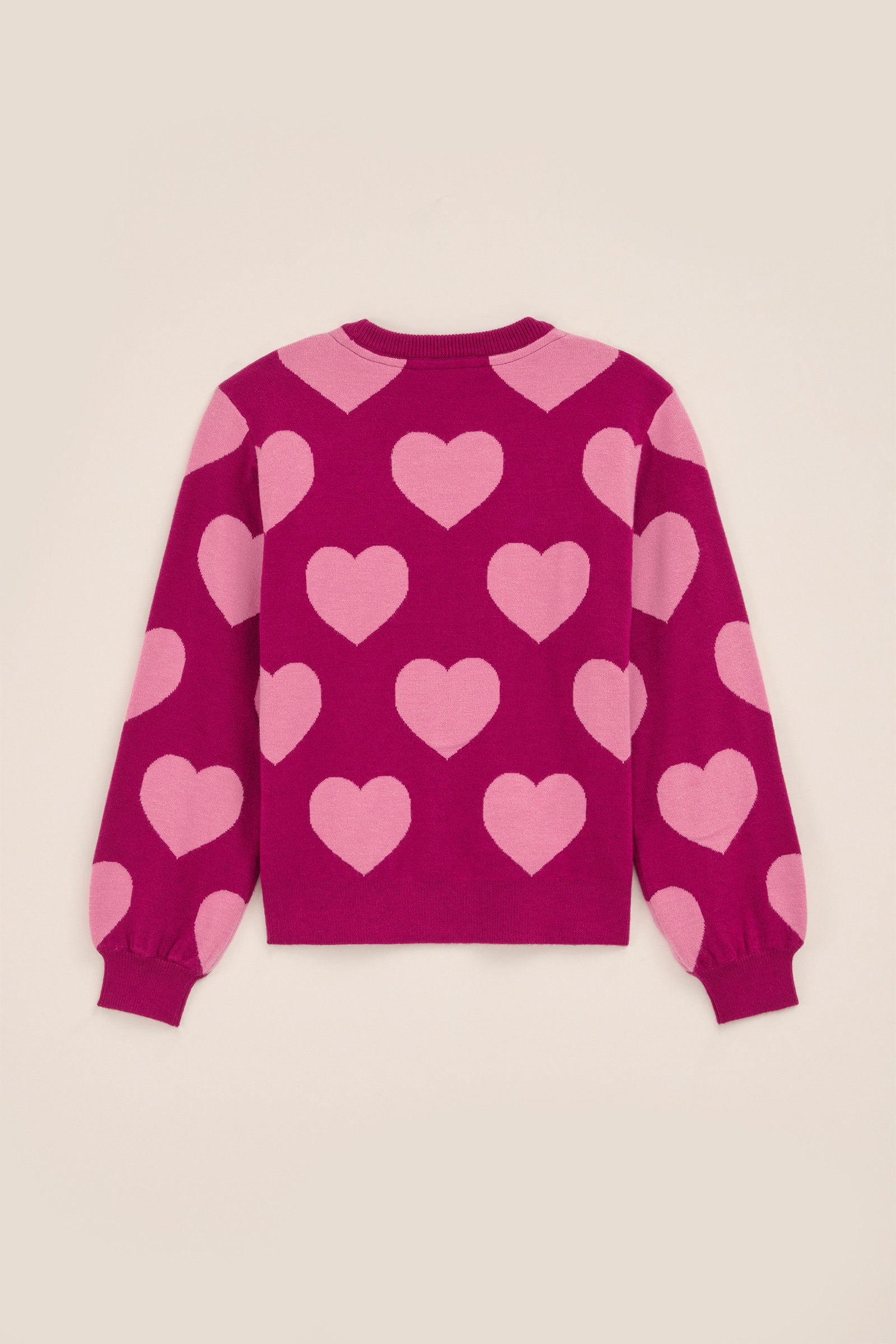 Meisjes trui met dessin WE Fashion Felroze