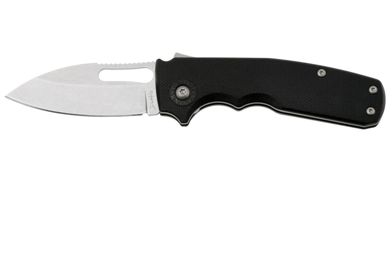 Demko Shark-Cub Shark-Lock Slicer Shark SC-GRN-BLK-SLICER, AUS10A, Black GRN, zakmes