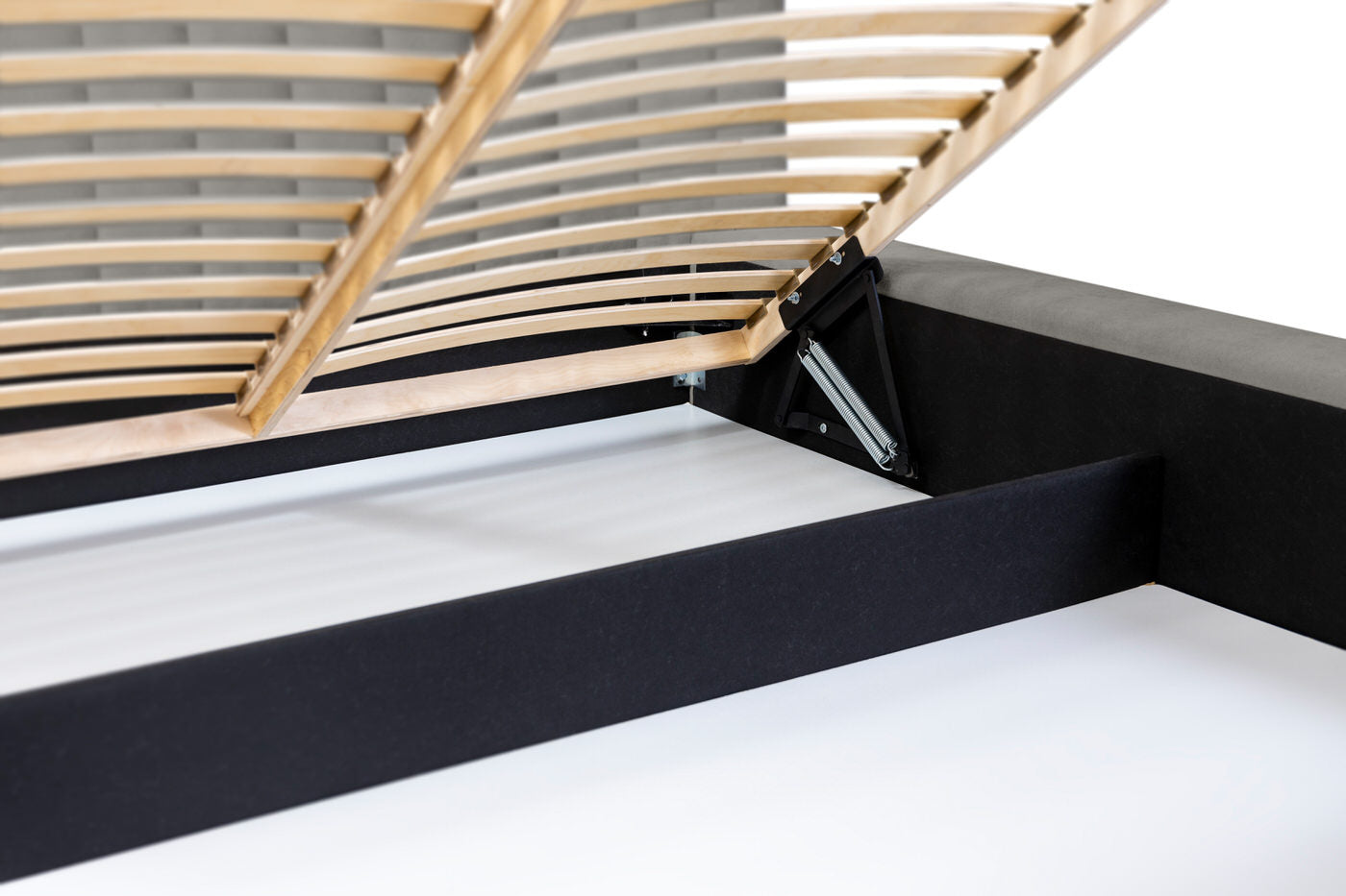 Trae Mobler Como 160 x 200 cm Gestoffeerd Bed Grijs