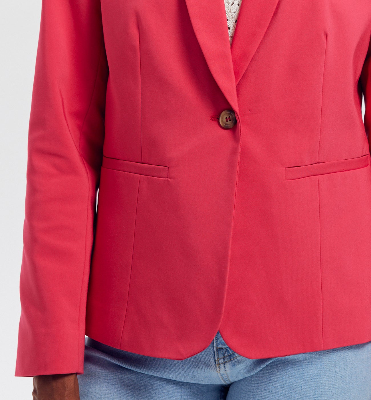 Veste de tailleur unie Femme - Rose