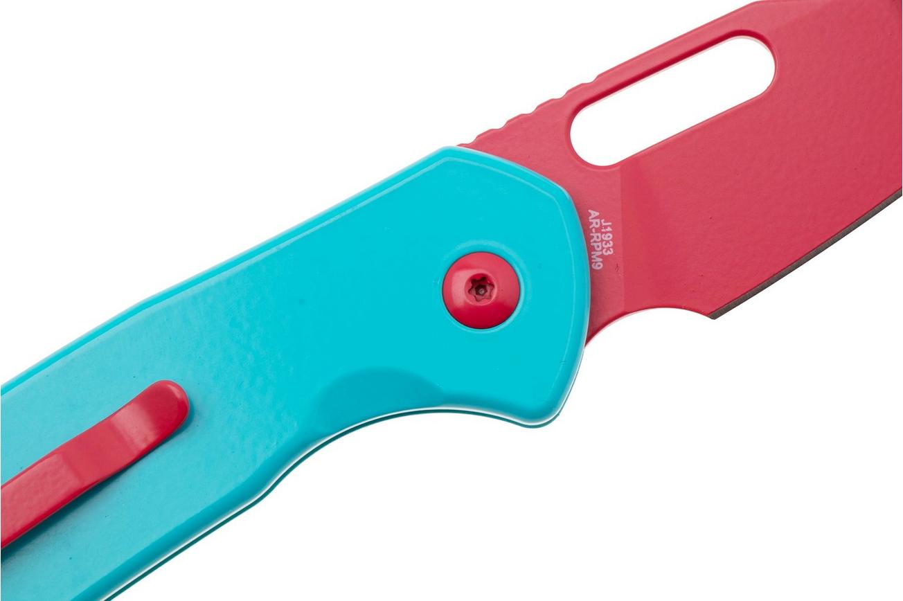 CJRB Mini Pyrite J1933-WEB, Red AR-RPM9, Blue Aluminium, zakmes