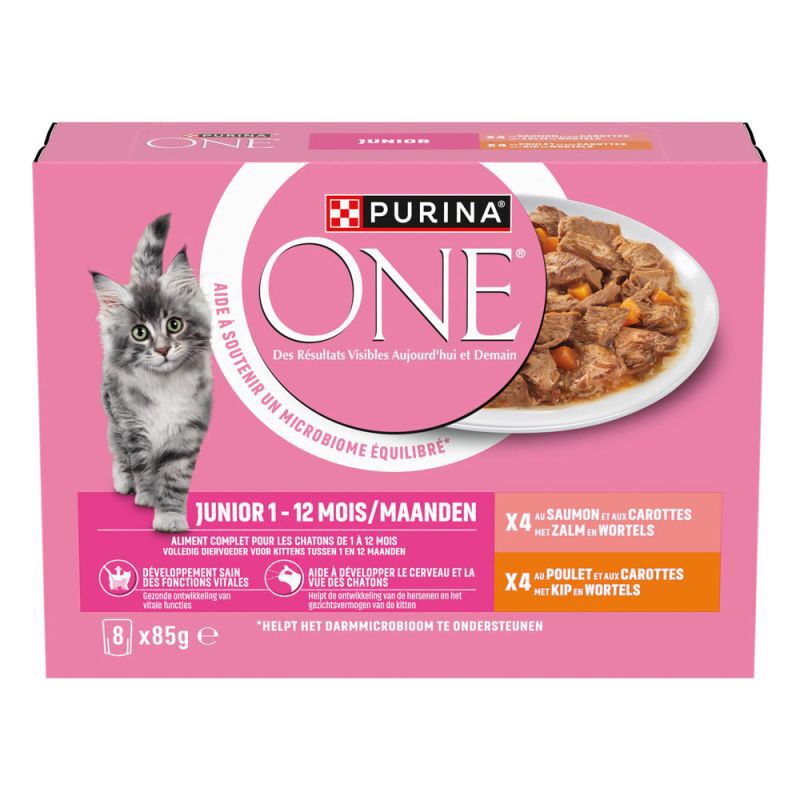 PURINA ONE Junior - Kattenvoer - 85 Gram - wortel