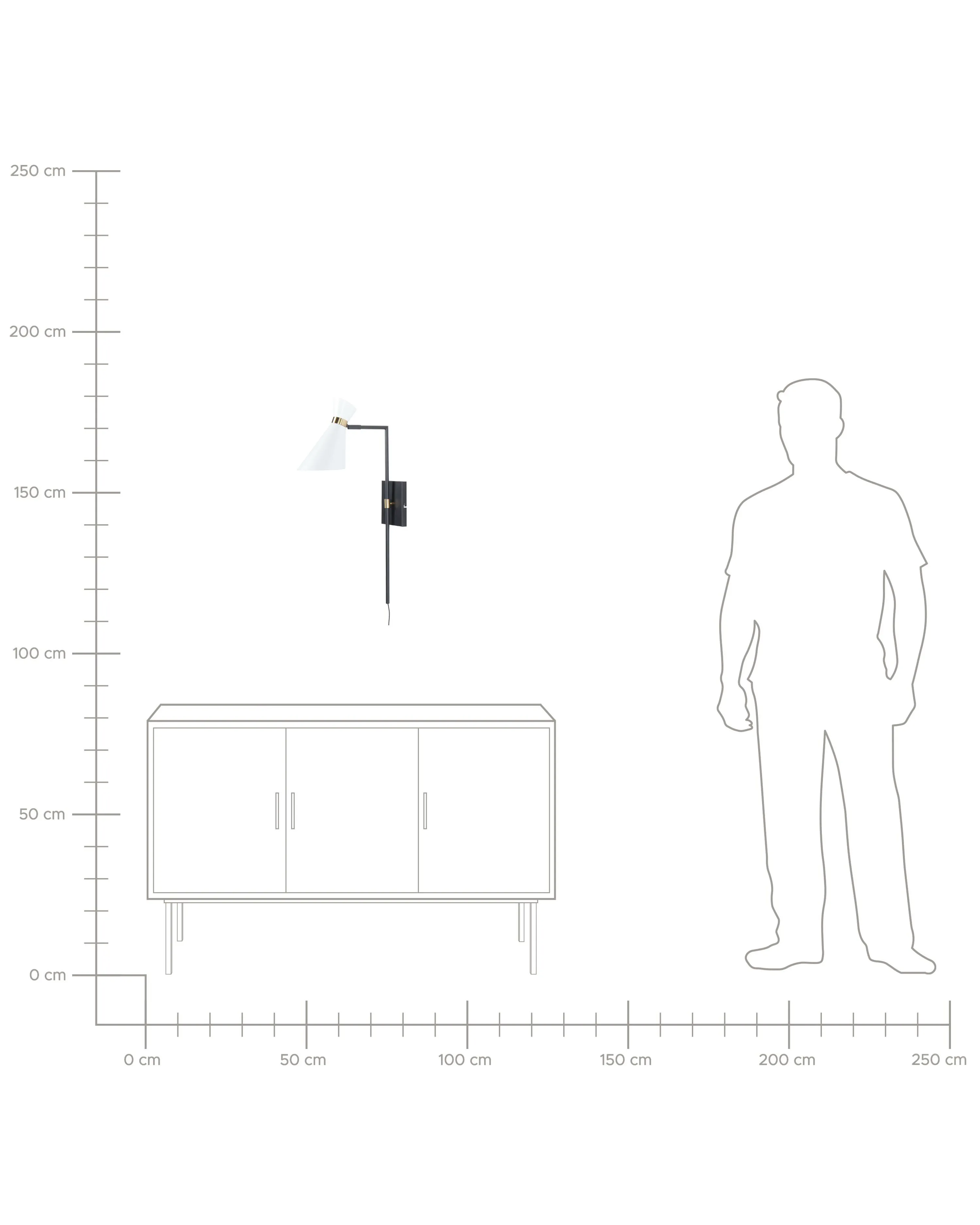 Wandlamp MELAWI verstelbaar Metaal Wit
