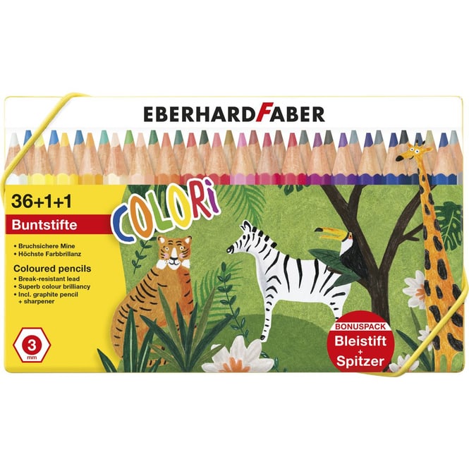 Buntstifte 36+1+1 - Colori - Bonuspack - mit Bleistift + Spitzer