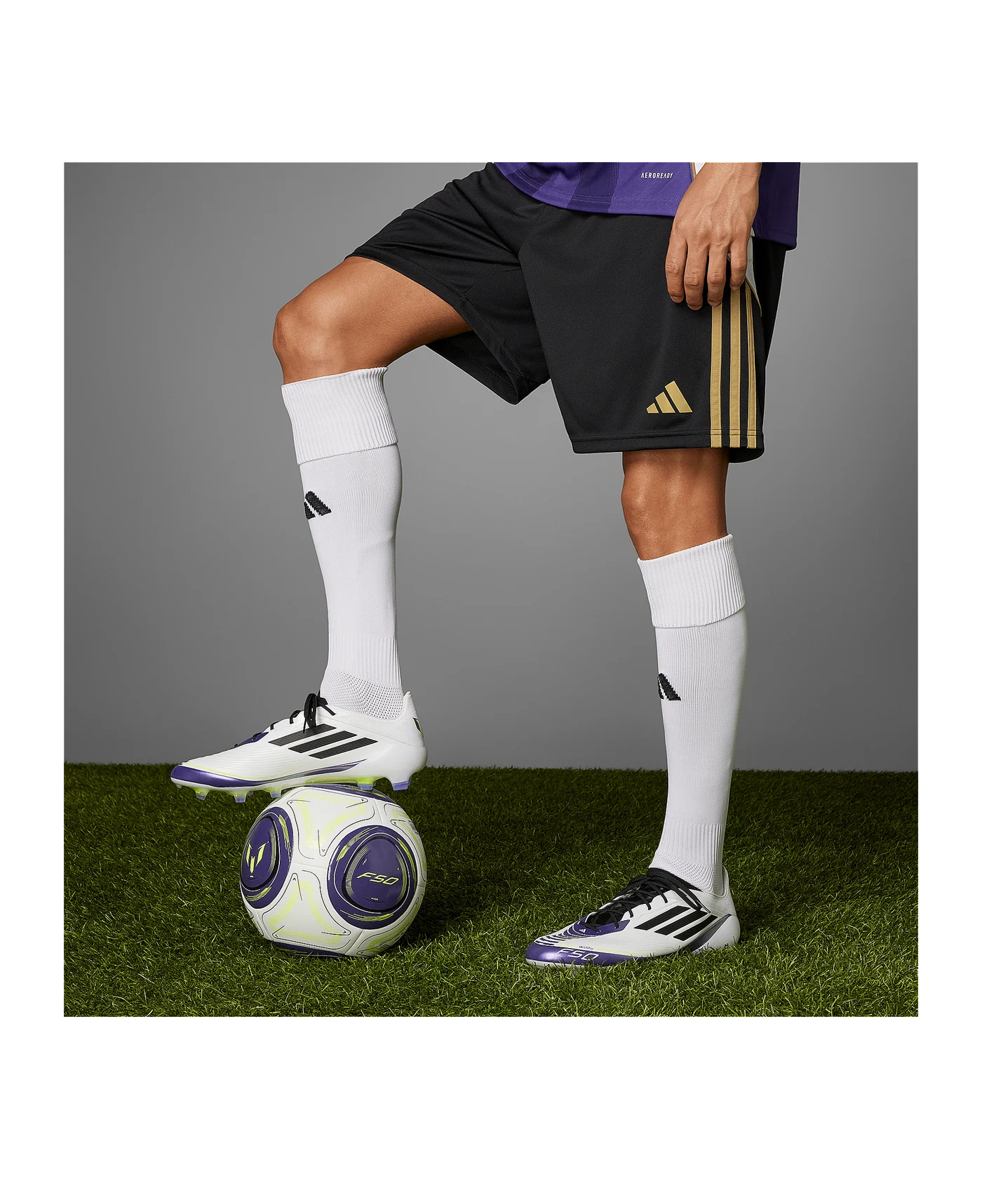 adidas F50 Elite FG Messi Triunfo Estelar Weiss Schwarz