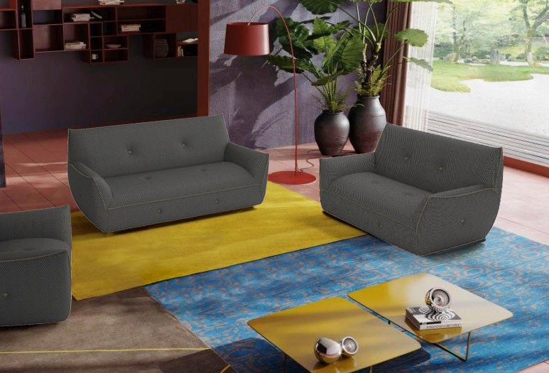 Egoitaliano Polstergarnitur »Yuki, extravagantes Design und höchster Sitzkomfort, tolle Details« Set, bestehend aus einem 2,5- und einem 2-Sitzer, mit innovativen
